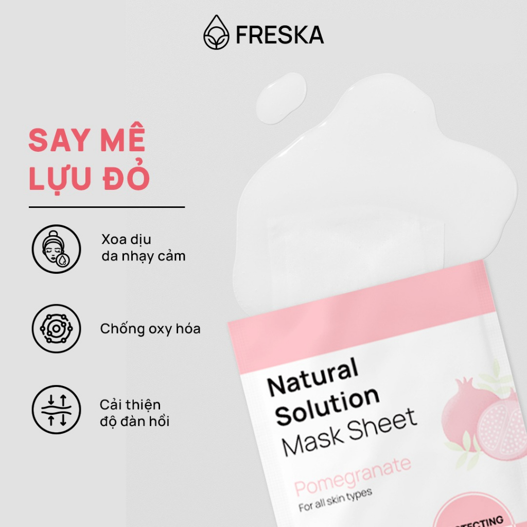 Mặt nạ giấy NATURAL SOLUTION MASK SHEET 25ml - FESKA MASK SHEET