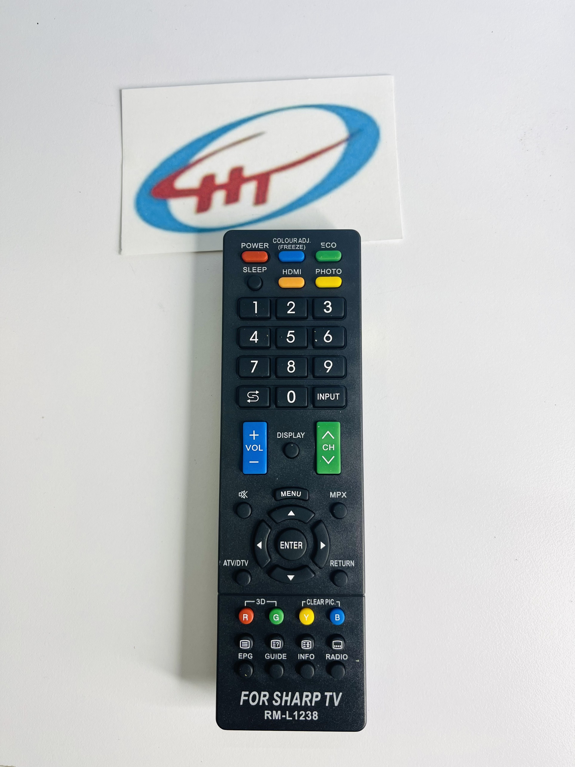 Remote tivi tv sharp rm-l1238
