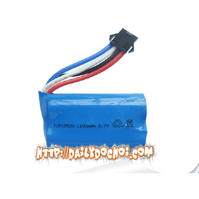 Pin 7.4v dung lượng 1100mah chân cắm ket 4p