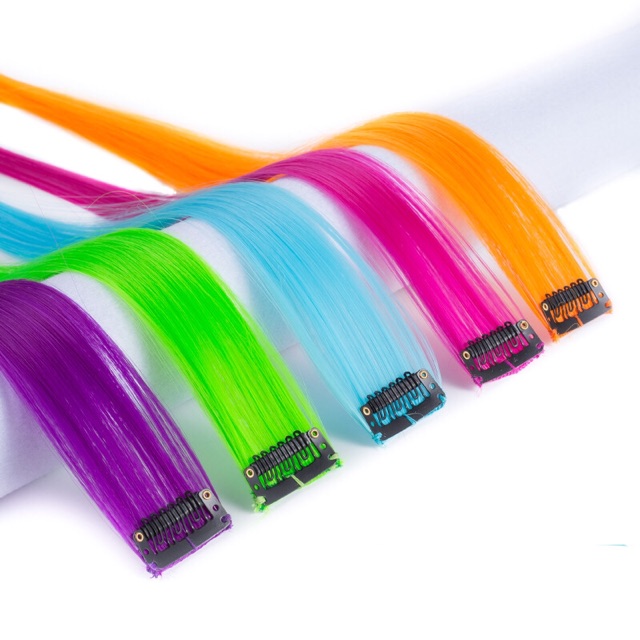 Tóc Giả Kẹp Light Thẳng Nhiều Màu