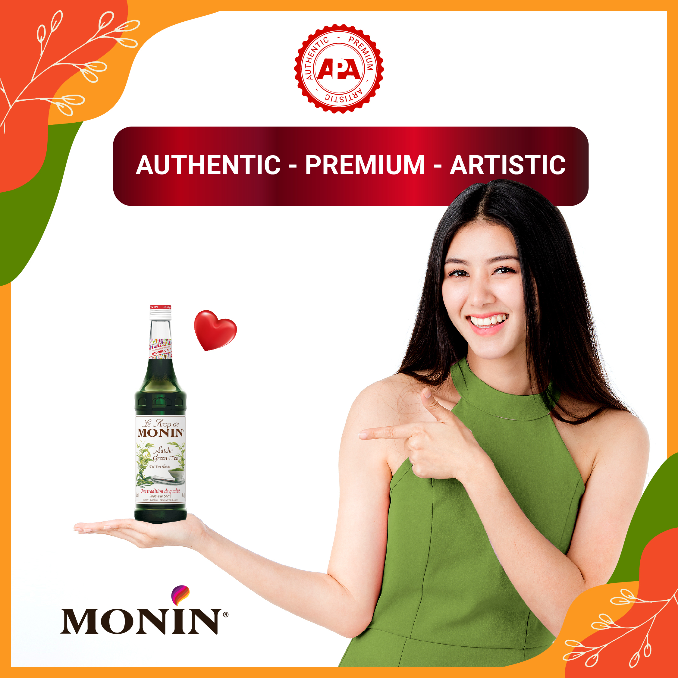 Siro Trà Xanh MONIN - 700ML
