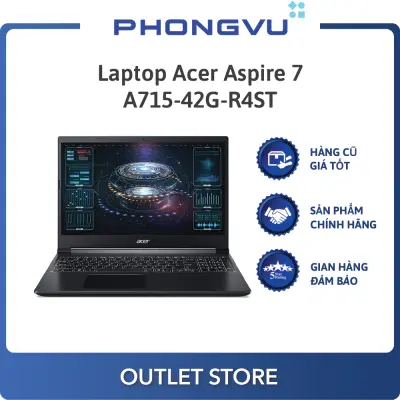 Laptop Acer Aspire 7 A715-42G-R4ST (NH.QAYSV.004) (AMD Ryzen 5 5500U) (Đen) - Laptop cũ