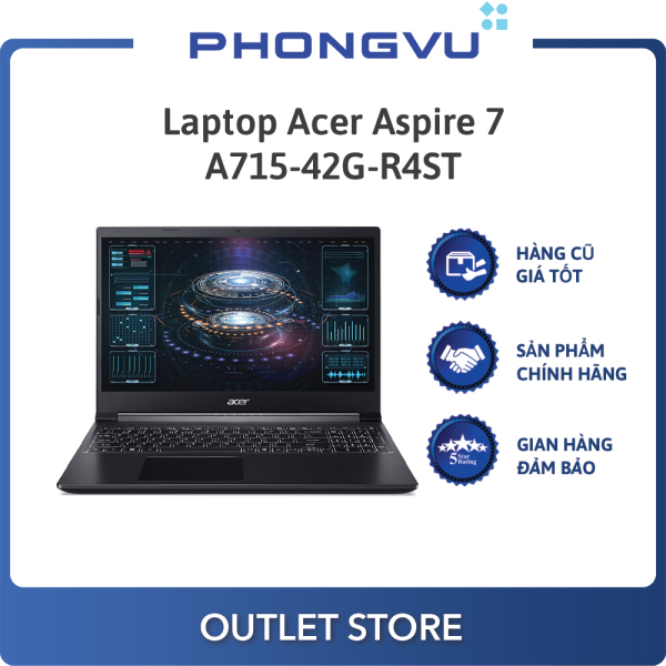 Laptop Acer Aspire 7 A715-42G-R4ST (NH.QAYSV.004) (AMD Ryzen 5 5500U) (Đen) - Laptop cũ