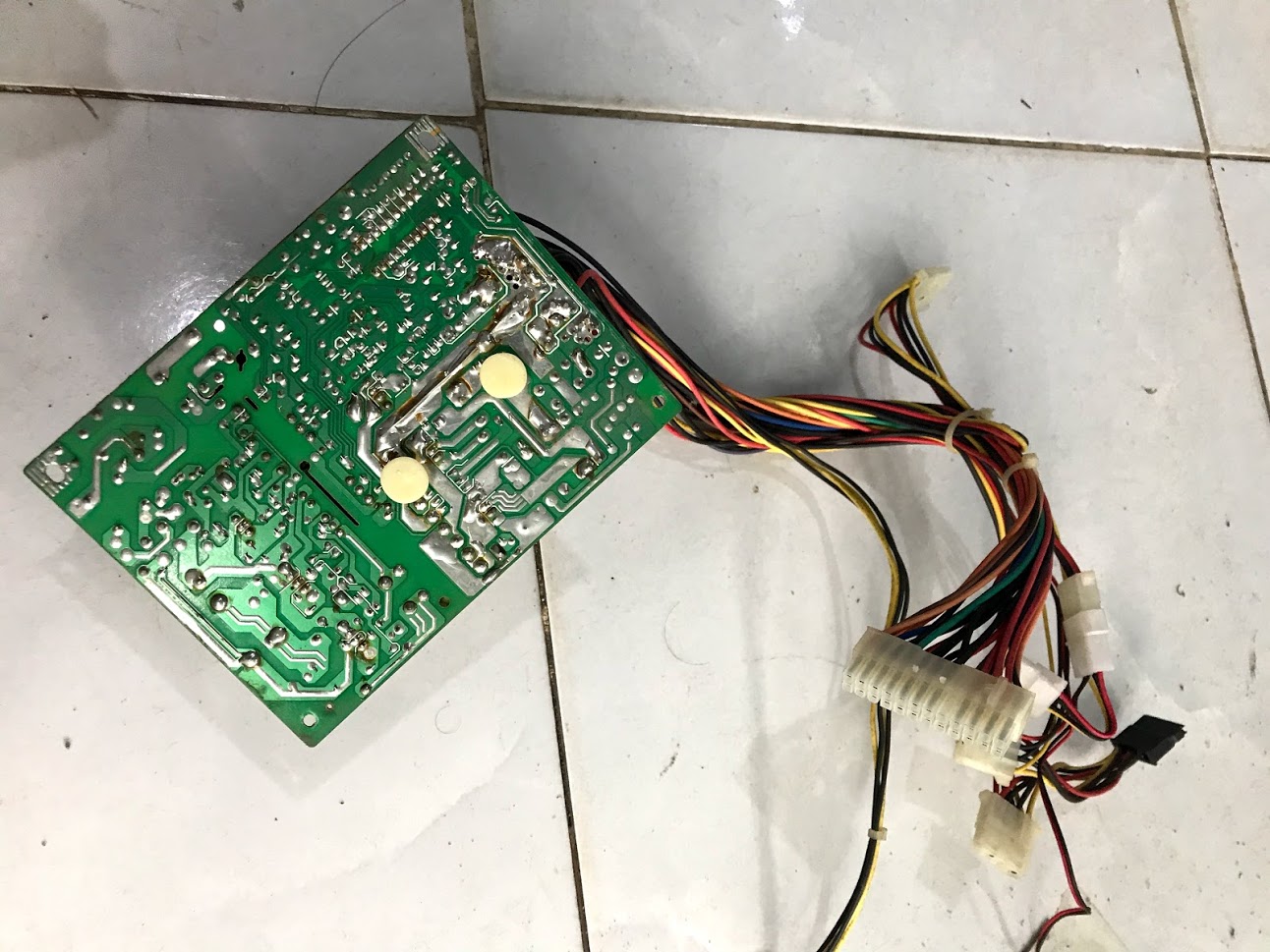 board,mạch nguồn atx cũ (đã hỏng)