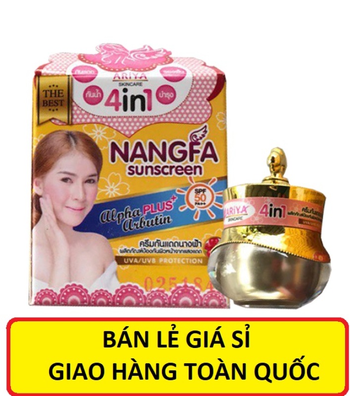 [ CHUYÊN SỈ ] Kem Nangfa Sunscreen Ariya 4in1 SPF 50 Thái Lan - Dưỡng Trắng Da , Chống Nắng Che Khuyết Điểm