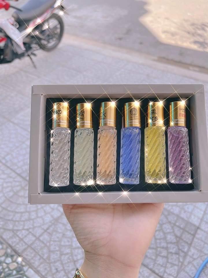 Set nước hoa 6 chai lăn tháp