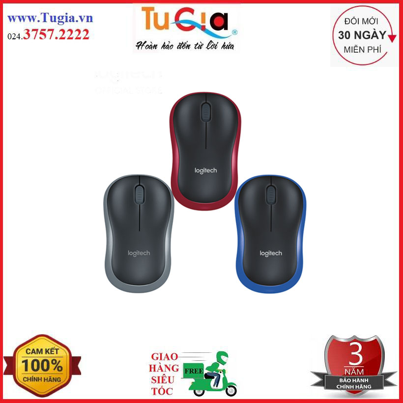 Chuột Không Dây Logitech M185 - Hàng Chính Hãng