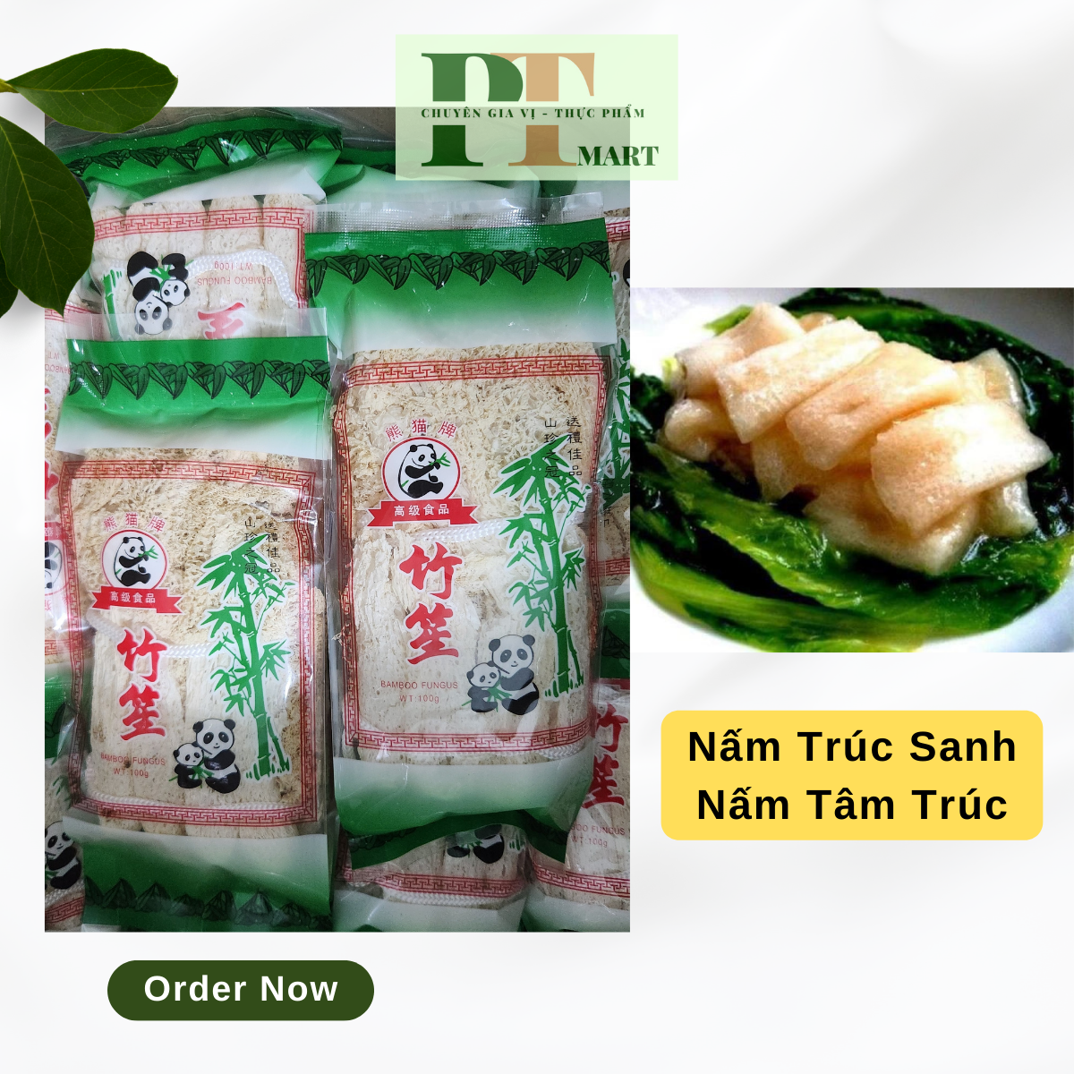 Nấm Trúc Sanh (Trúc Sáng / Nấm Tâm Trúc)