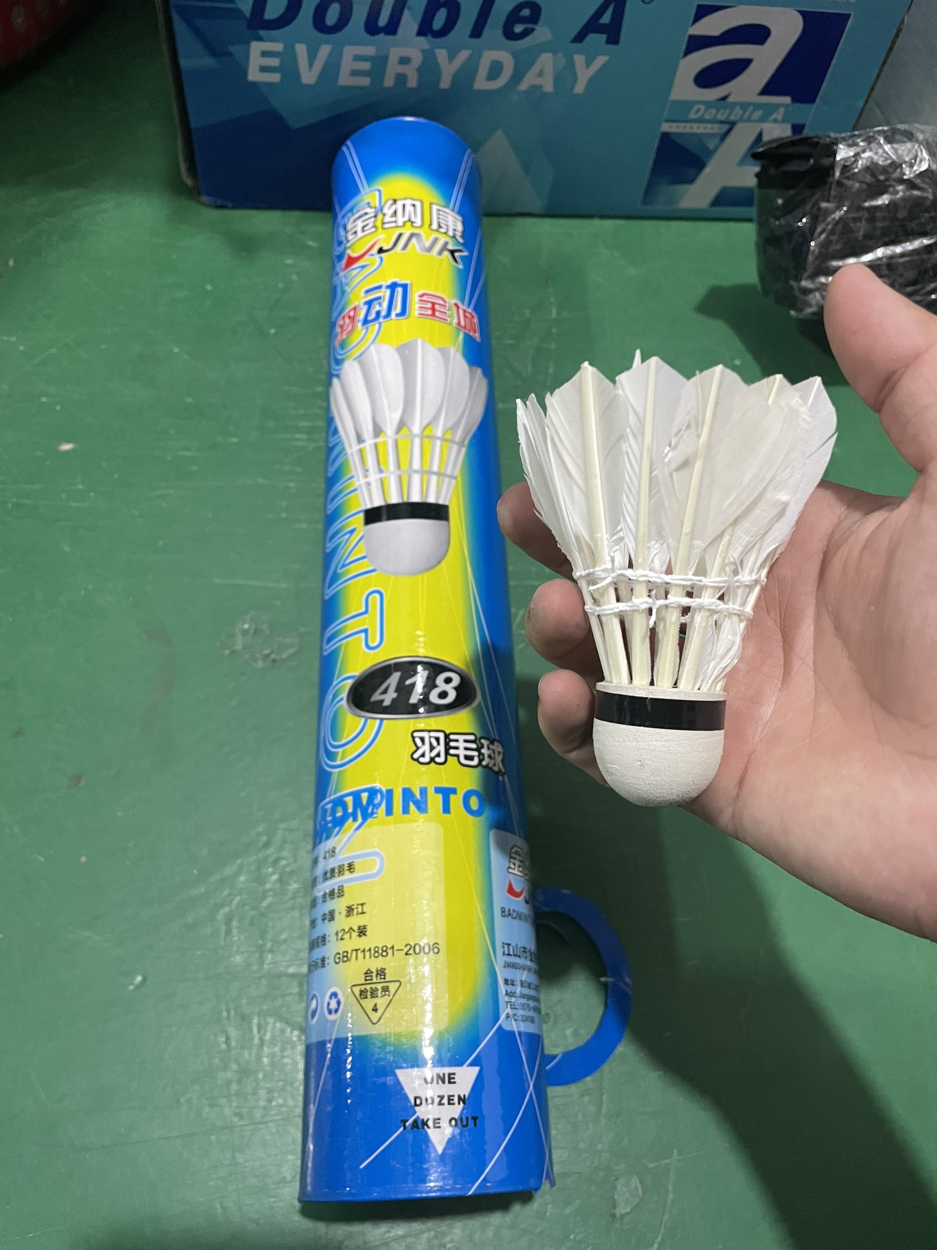 (Ống 12 Trái) Quả Cầu Lông 418 - Trái cầu lông lông vũ