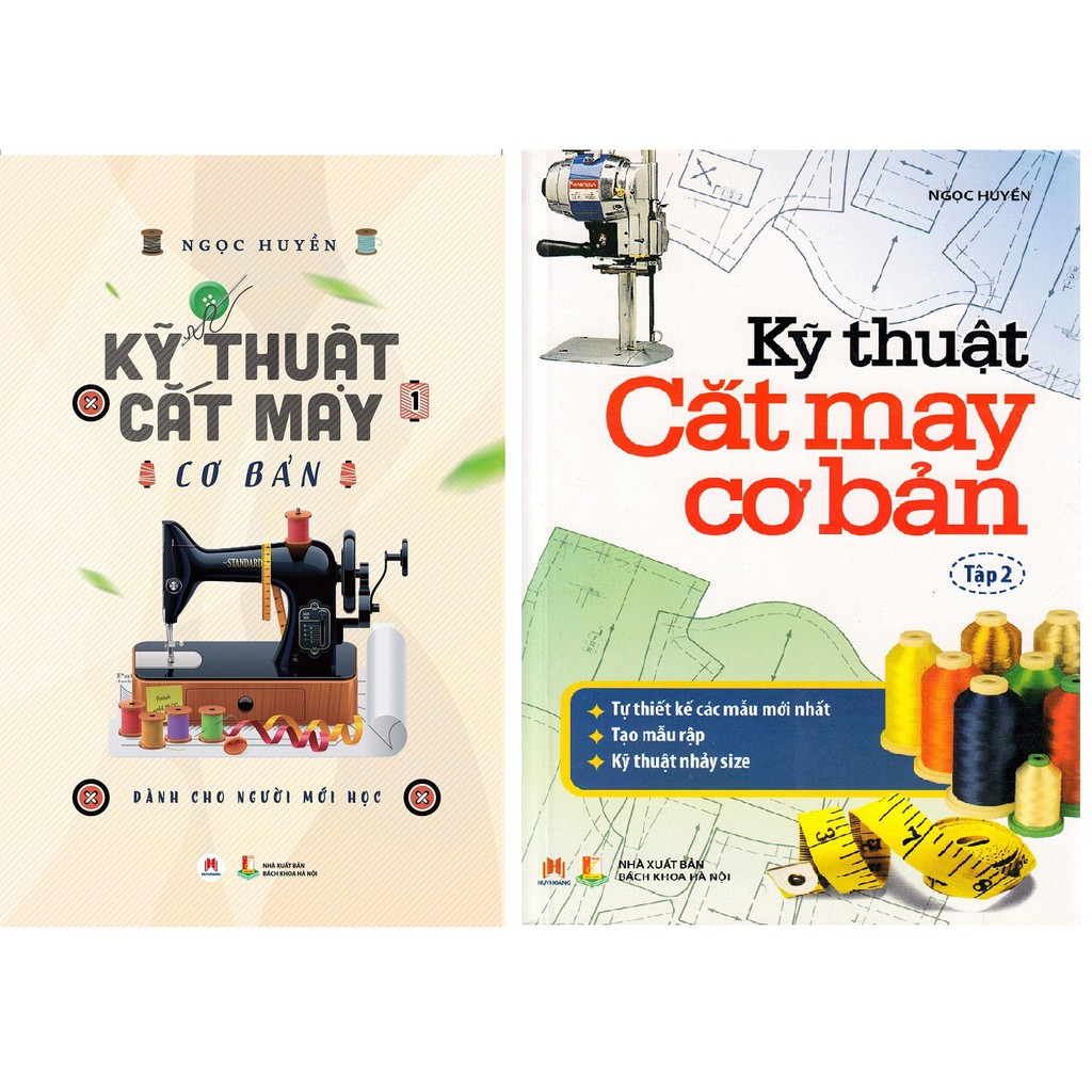 Sách Kỹ Thuật Cắt May Cơ Bản (Bộ 2 Tập Tái Bản)