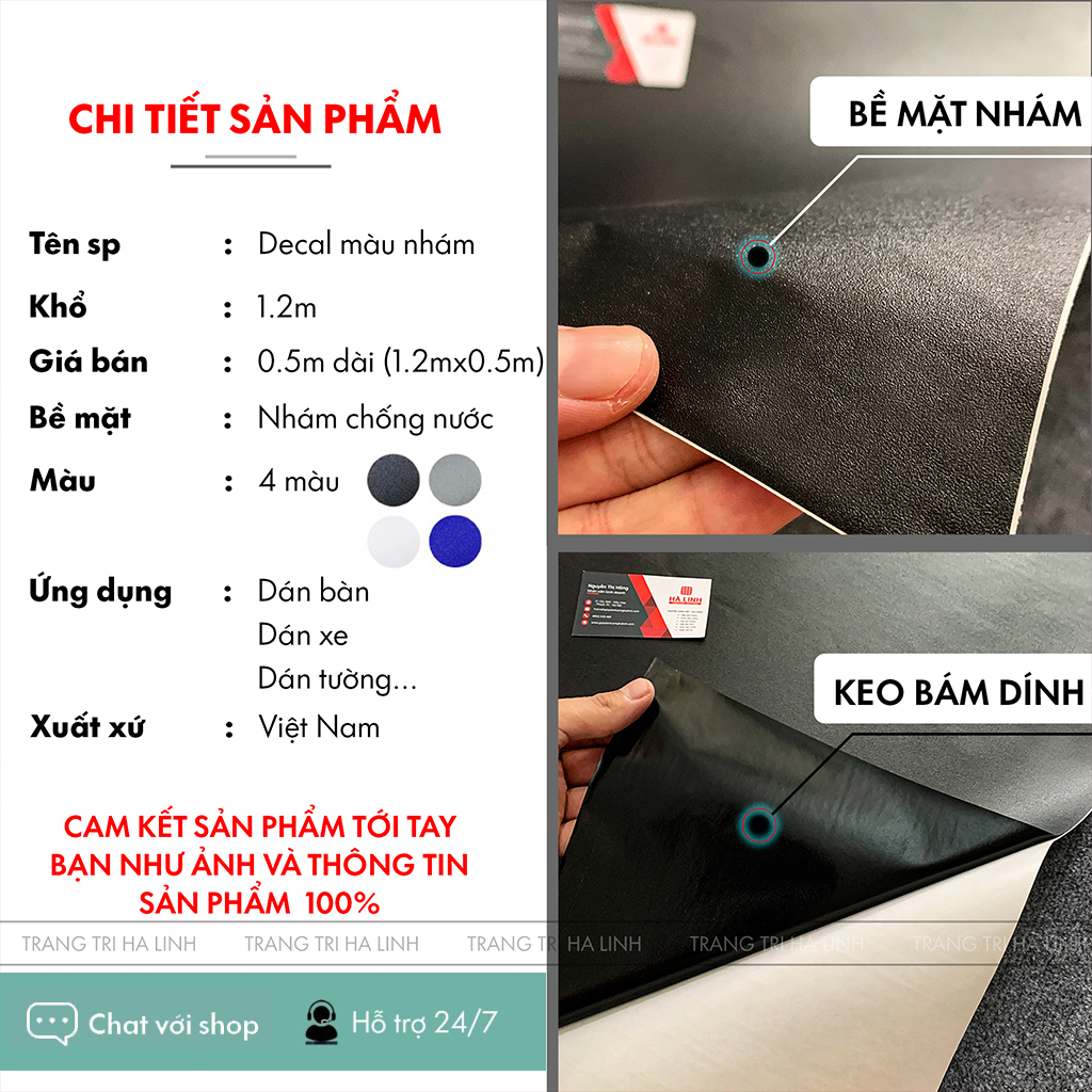 Decal đen nhám dán xe máy dán kính