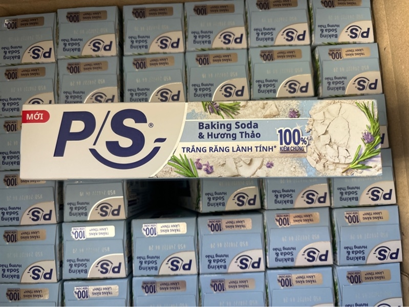 Kem đánh răng P/S bảo vệ 123 baking soda & hương thảo 180g
