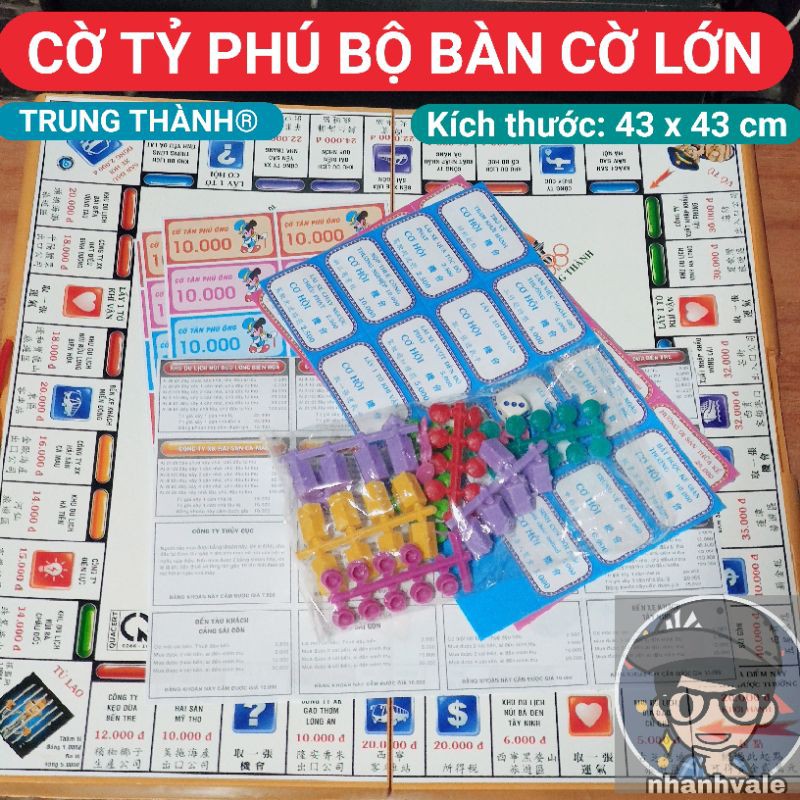 CỜ TỶ PHÚ CÓ BÀN LỚN TRUNG THÀNH® 43X43