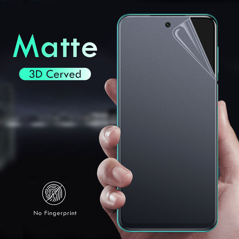 Dán Film Dẻo PPF Cho Xiaomi Mi 11 Lite 5G NE 11T 10T 9T Pro Redmi Note 12 Pro Plus + 12C 11S 10s 10 9 Pro 9s 9T 9A 8 8A 7 7A Poco F2 Pro F3 X3 GT X4 M4 M3 Pro 5G Miếng Dán Bảo Vệ Màn Hình Chống Vân Tay Full Màn Cong