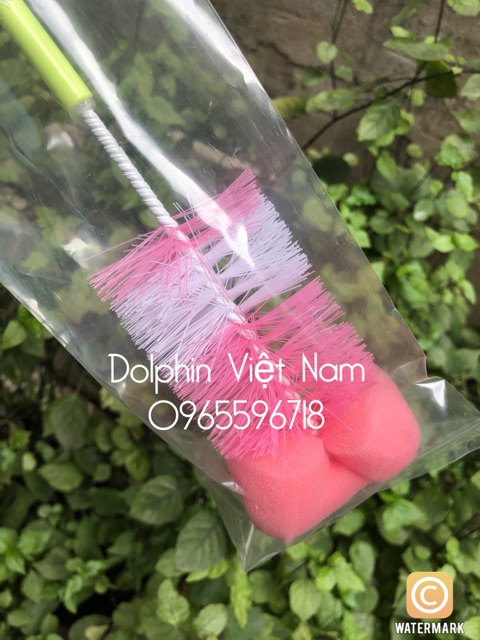 Cọ Bình Sữa Akido Xoay 360 Độ