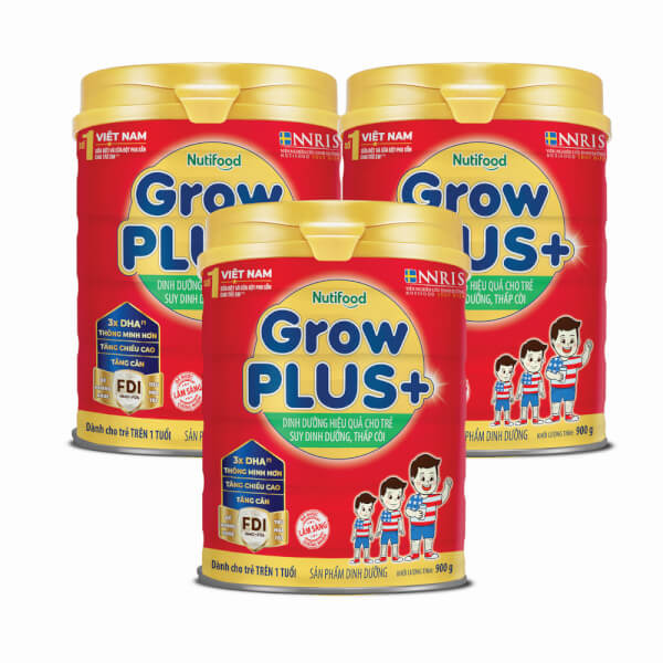 Sữa Grow Plus đỏ Nutifood 900g (trẻ từ 1 tuổi trở lên) hsd luôn mới