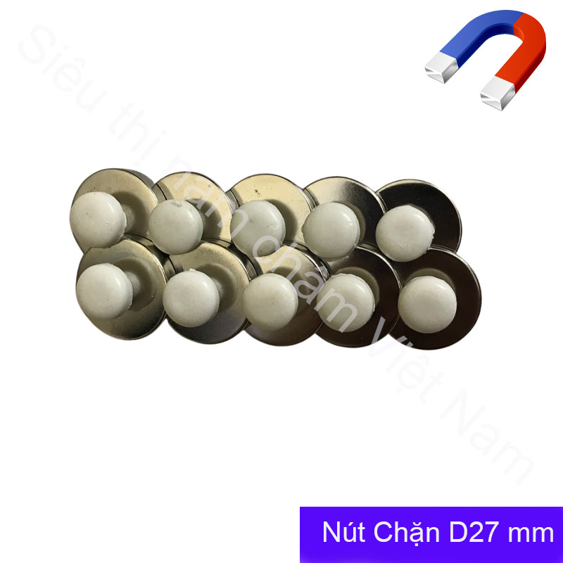 Nút chặn nam châm bảng từ D27mm, nam châm siêu dính tiện dụng
