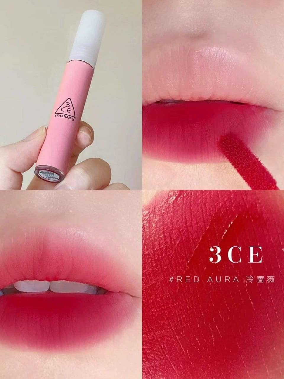 Son 3CE Velvet Lip Tint 4g Son Kem Lì Daffodil Taupe Definition Bitter Hour Like Gentle New Nude Lên Màu Chuẩn Đẹp