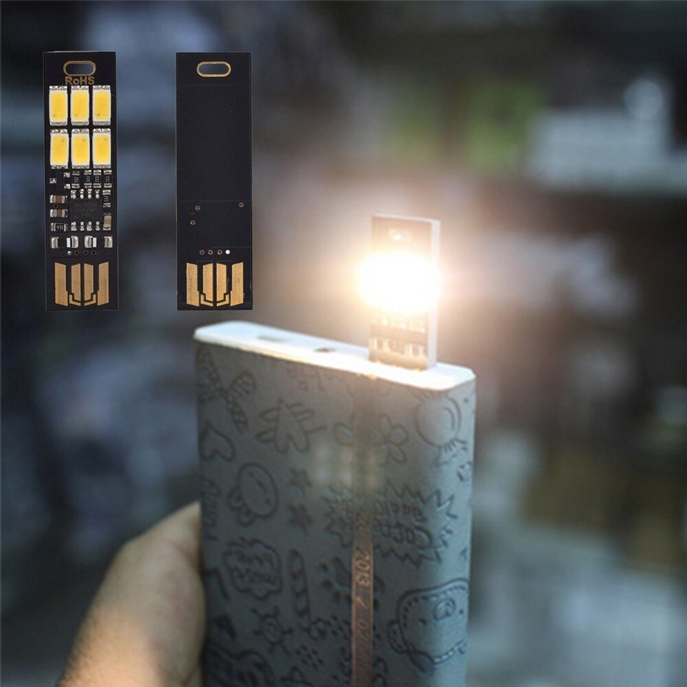 Đèn led mini 6 led cắm cổng USB cảm ứng