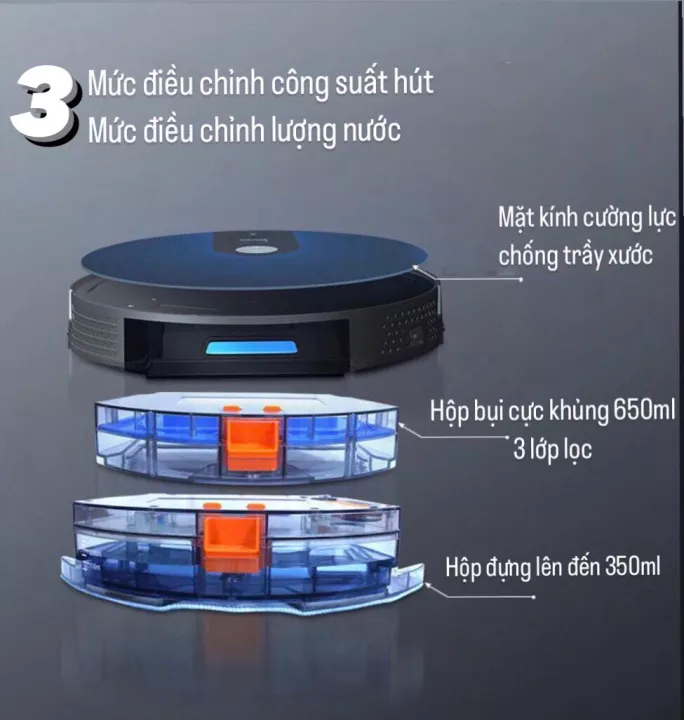 Robot hút bụi lau nhà KAW / TLC Deebot T8 Max