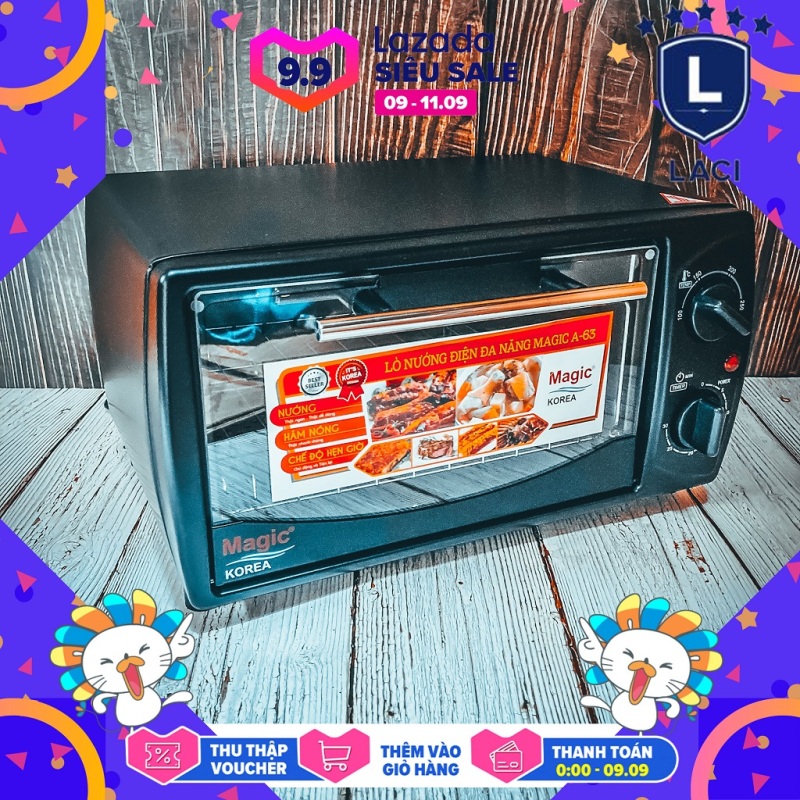 Bảng giá Lò Nướng Tích Hợp Magic Korea A63 | Dung Tích 12L | Công Suất 1000W | Bảo Hành Chính Hãng 12 Tháng Tại Điện Máy LACI Điện máy Pico