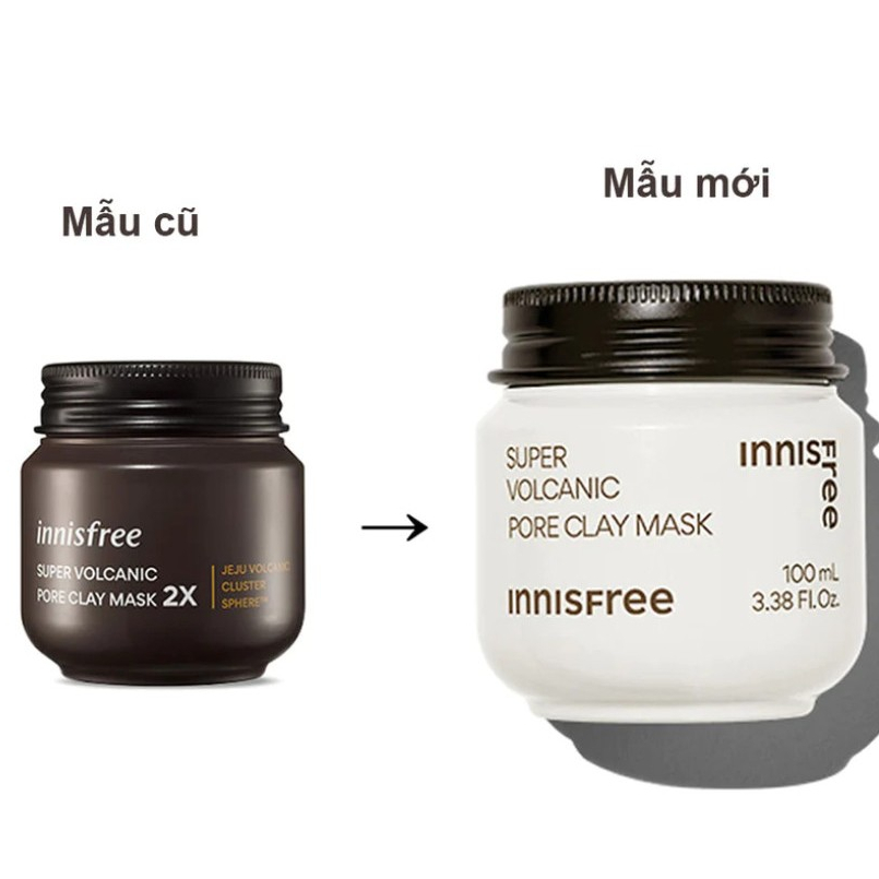 Mặt nạ đất sét Super Volcanic Pore Clay Mask 2X Innisfree