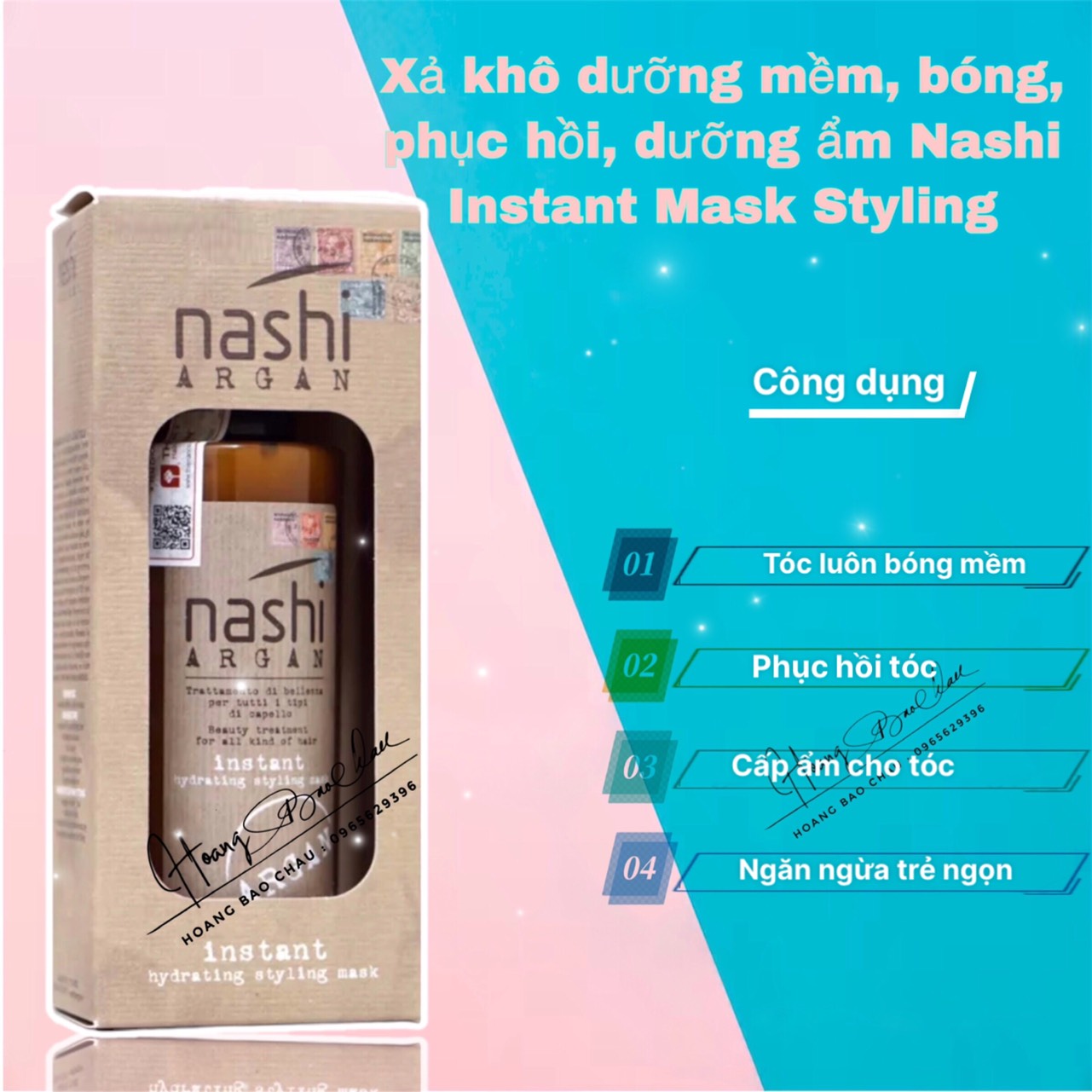 Nashi Instant Mask Styling 150ML Soft, shiny, restorative, moisturizing conditioner