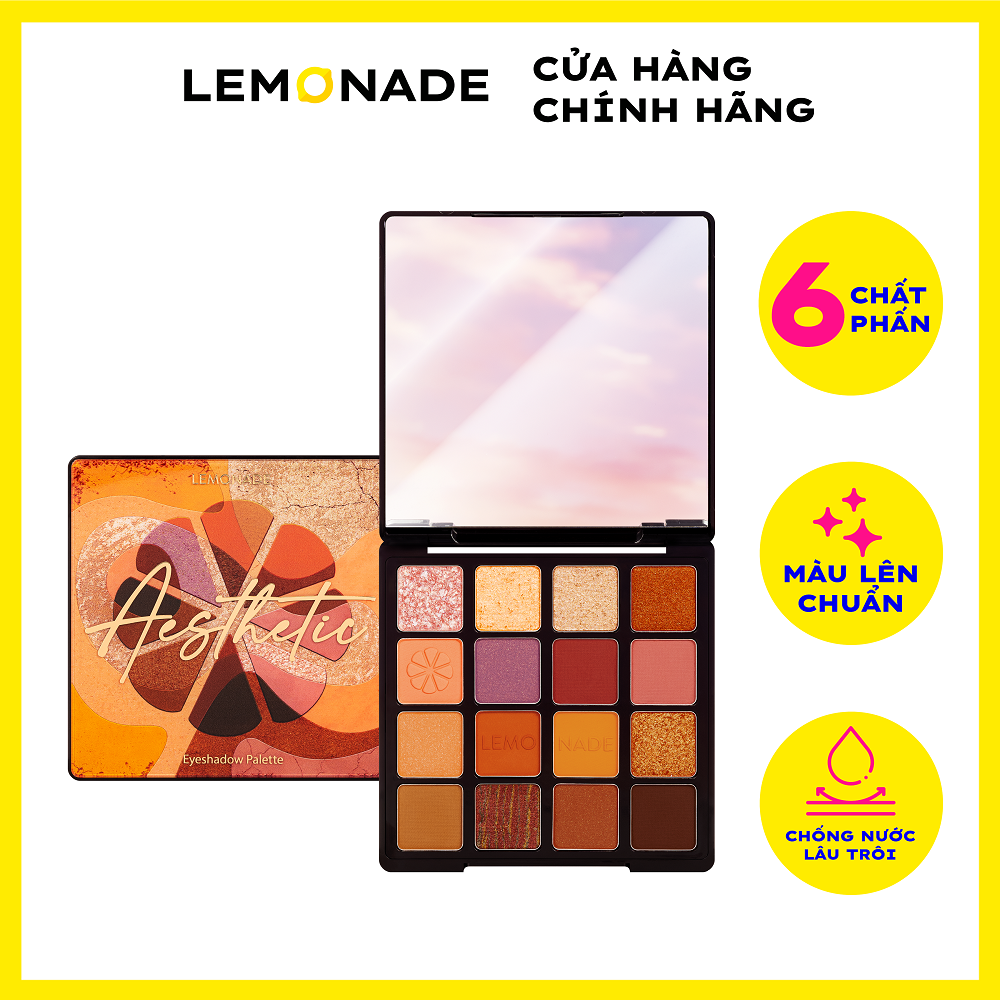[Quà tặng + voucher]  Bảng phấn mắt Lemonade Aesthetic Eyeshadow Palette 20.8g
