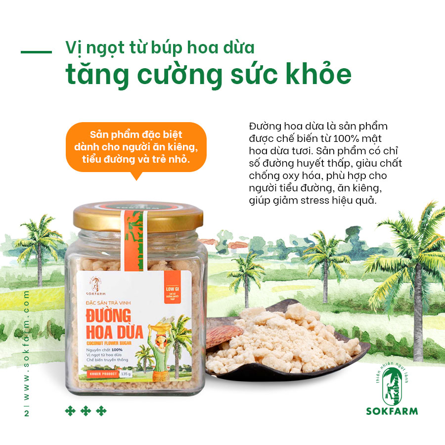 Đường hoa dừa (Sokfarm) - 135g