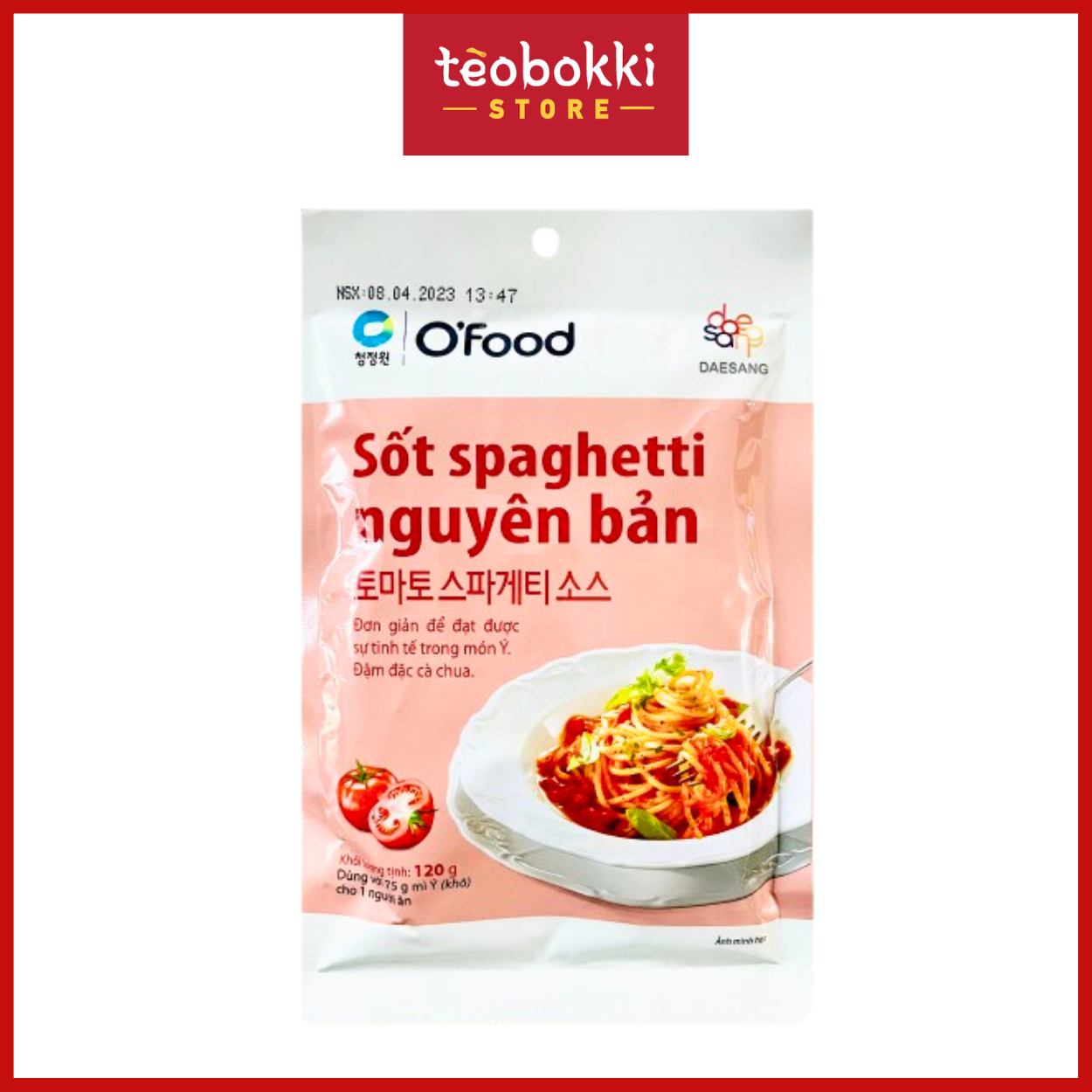 Sốt nấu mì Ý - Sốt spaghetti O'Food