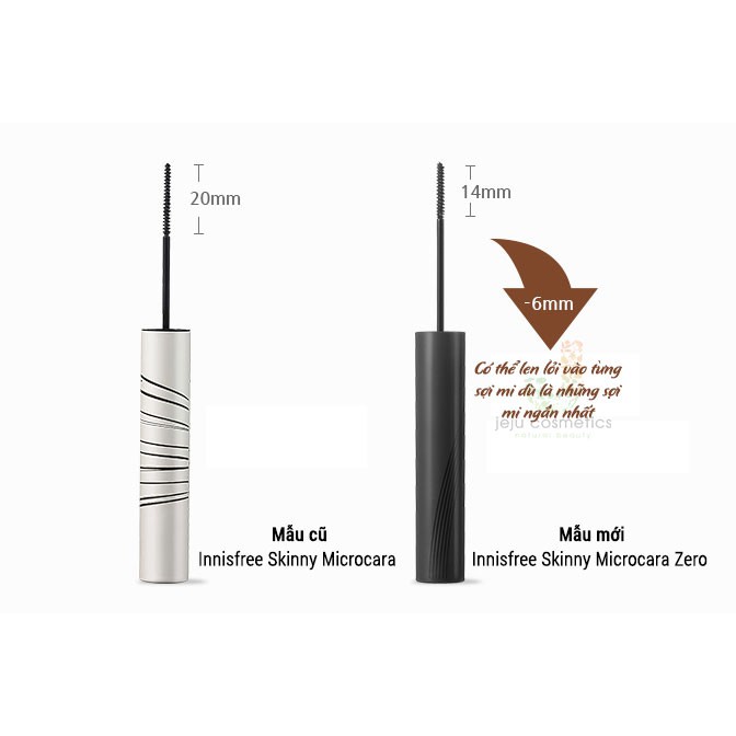 Mascara chuốt mi Skinny Microcara Zero Innisfree (mẫu mới 2019)