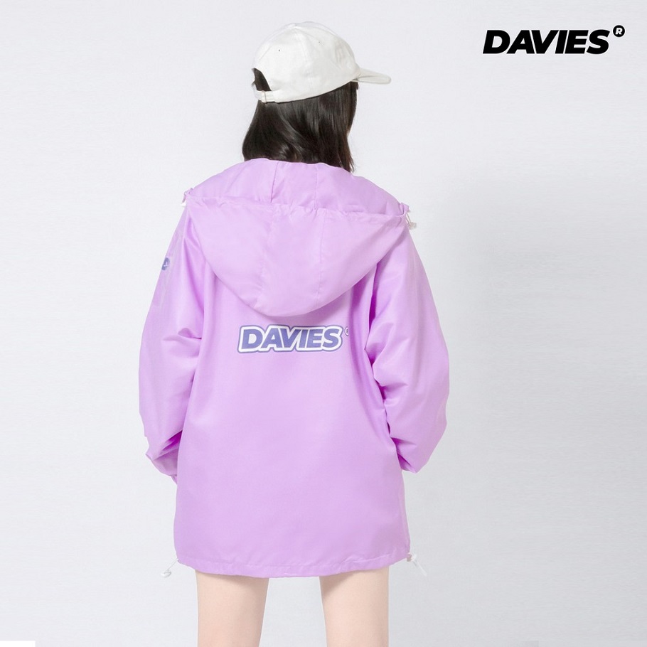 Áo khoác dù nữ form rộng màu tím DAVIES - DSS Jacket Basic Mark 3-Purple