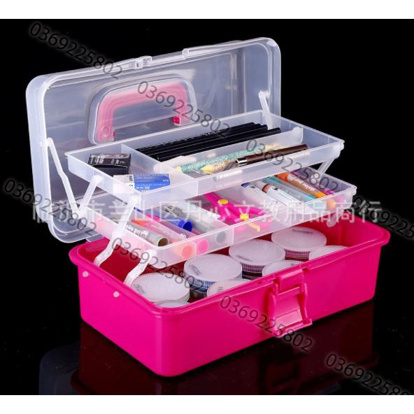 Cốp đựng đồ nail 3 tầng size 33cm