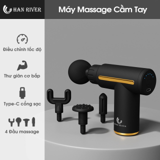HAN RIVER Máy Massage Cầm Tay Cổ Vai Gáy 6 Chế Độ Tốc Độ Cổng Sạc USB Type thumbnail