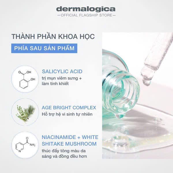 Tinh Chất Dành Cho Da Mụn Dermalogica Age Bright Clearing Serum 30ml