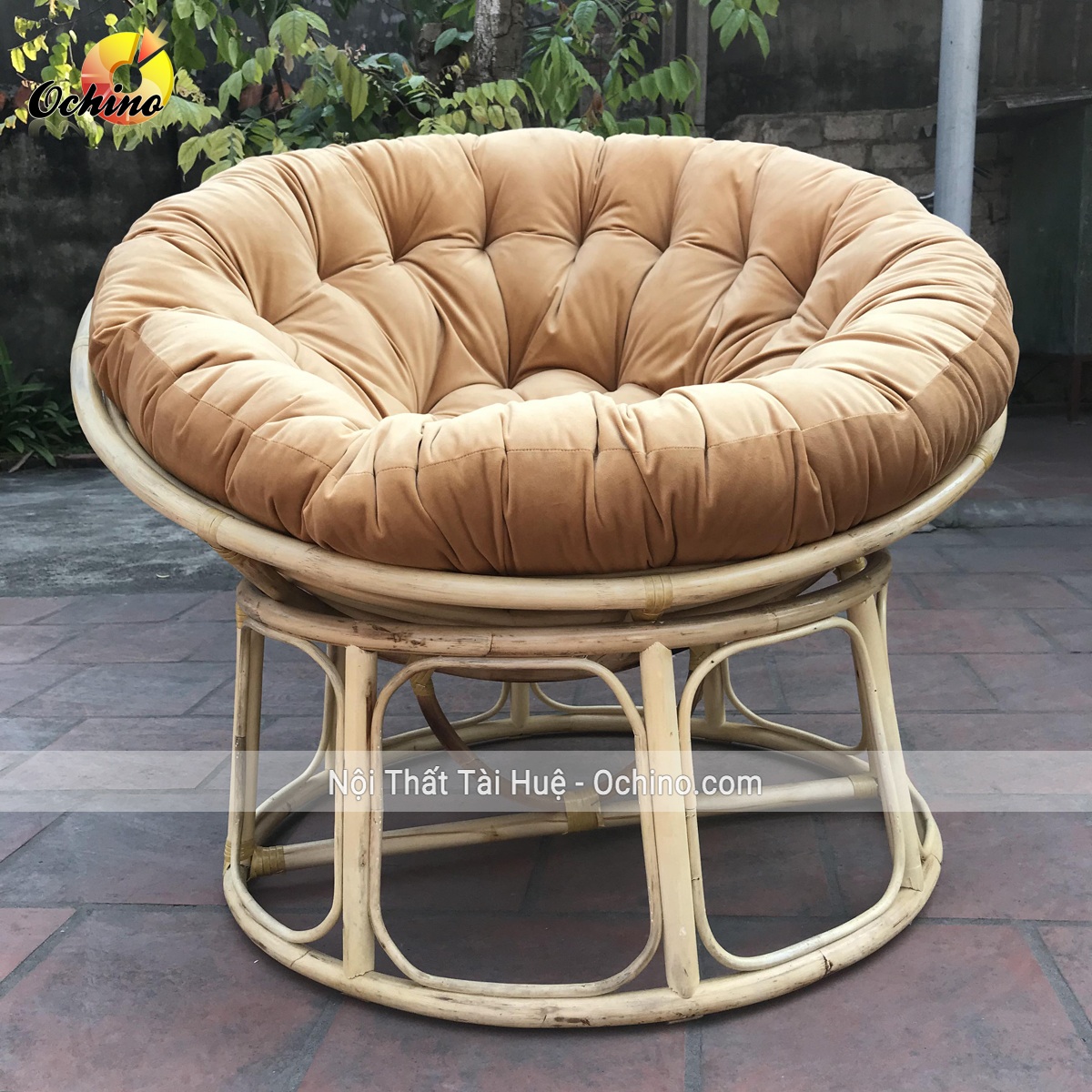 (FREE SHIP) Ghế papasan Thư giãn cao cấp mây xịn 100%(full ghế và đệm)