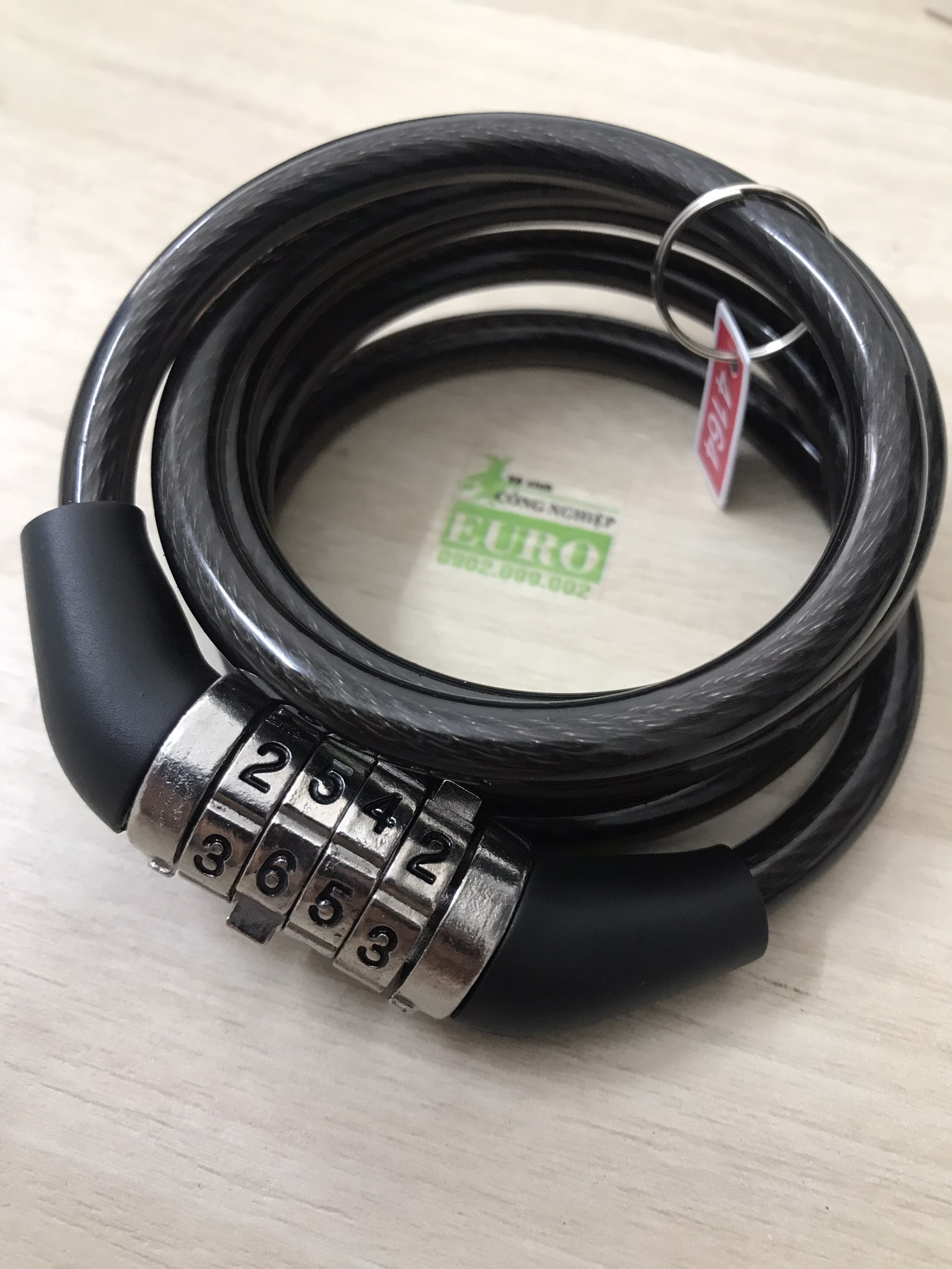 Khóa dây xe đạp 4 số chống nước