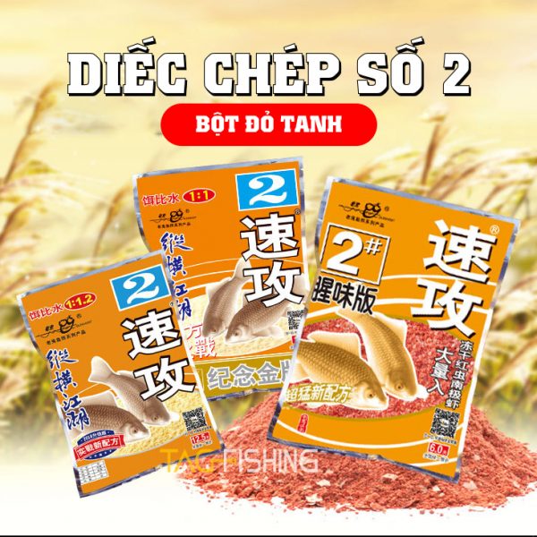 Mồi Câu Lão Quỷ – Diếc Chép Số 2 ( BỘT ĐỎ TANH )