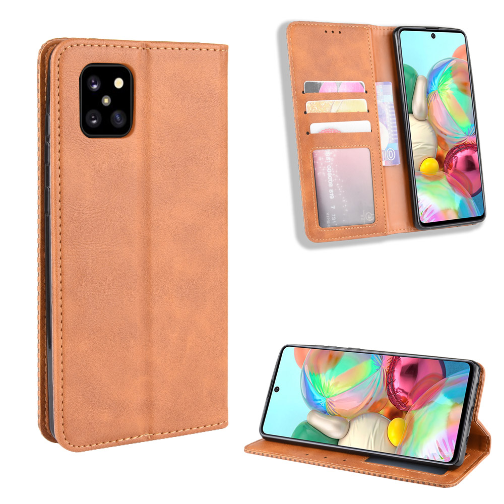 Bao da Samsung Note 10 Lite, Galaxy A81 dạng ví Luxury Leather