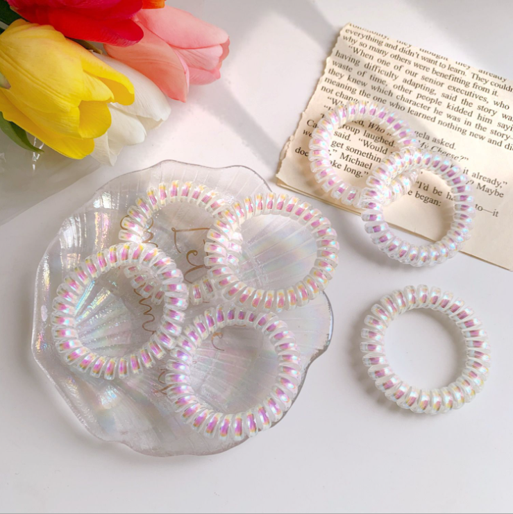 [HCM][Có sẵn] Dây cột tóc lò xo Hologram cực HOT ulzzang