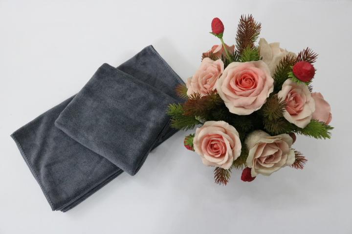 Combo 5 Khăn Mặt, Khăn Quấn Tóc Spa Microfiber Nam Phong Màu Xám 35*75cm