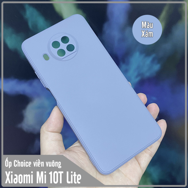 Ốp lưng Choice cho Xiaomi Mi 10T Lite - Redmi Note 9 Pro 5G viền vuông dẻo lót nhung che camera