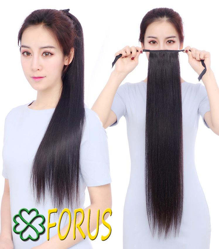 Straight Hair Wig 60cm D13L 💖 Freeship 💖 Women's Long Ponytail Wigs, Women's Ponytail Wigs, Women's Hair Tie Wigs Wholesale 35K