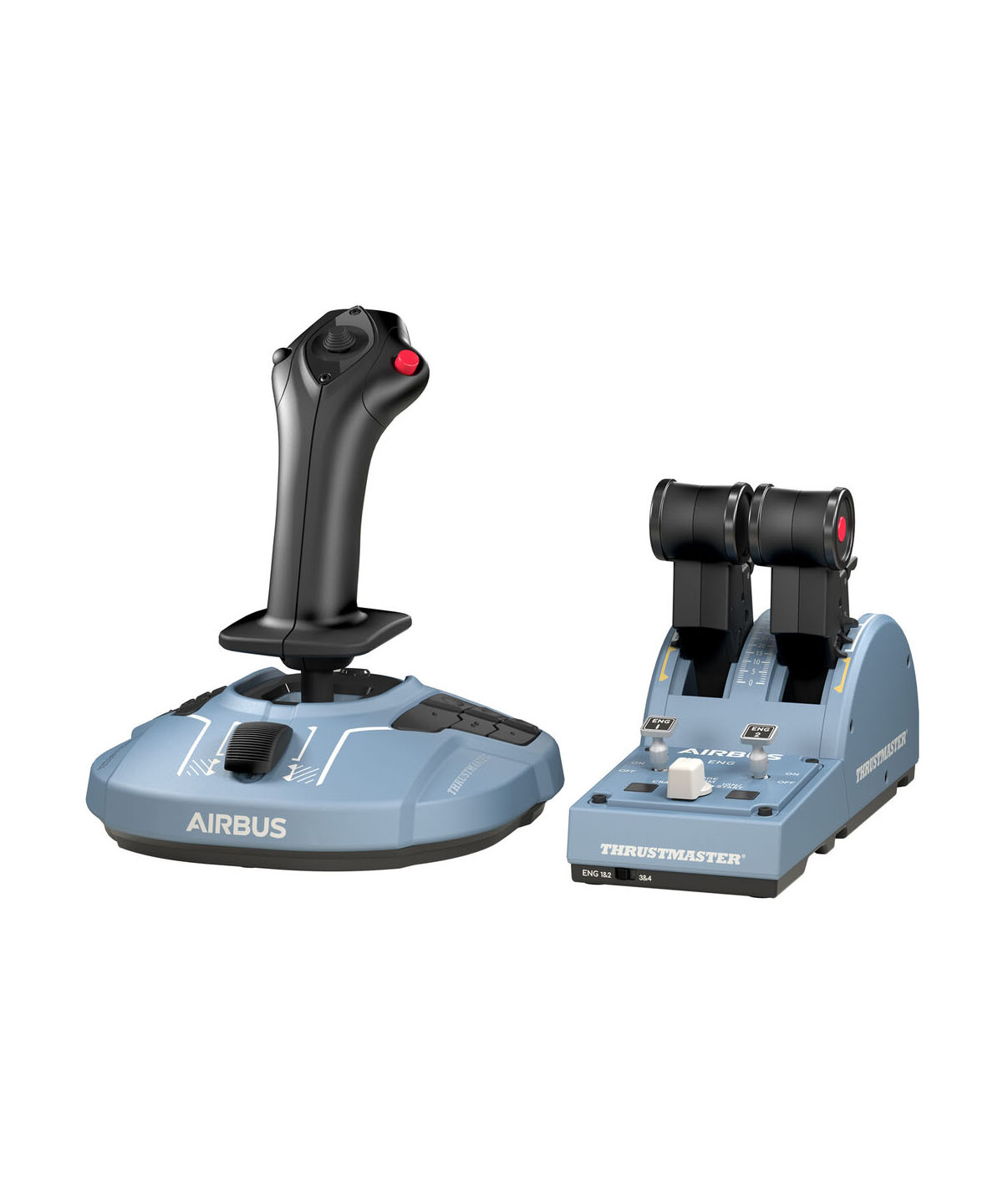 Thrustmaster TCA Officer Pack Airbus Edition | Cần điều khiển + Bướm ga