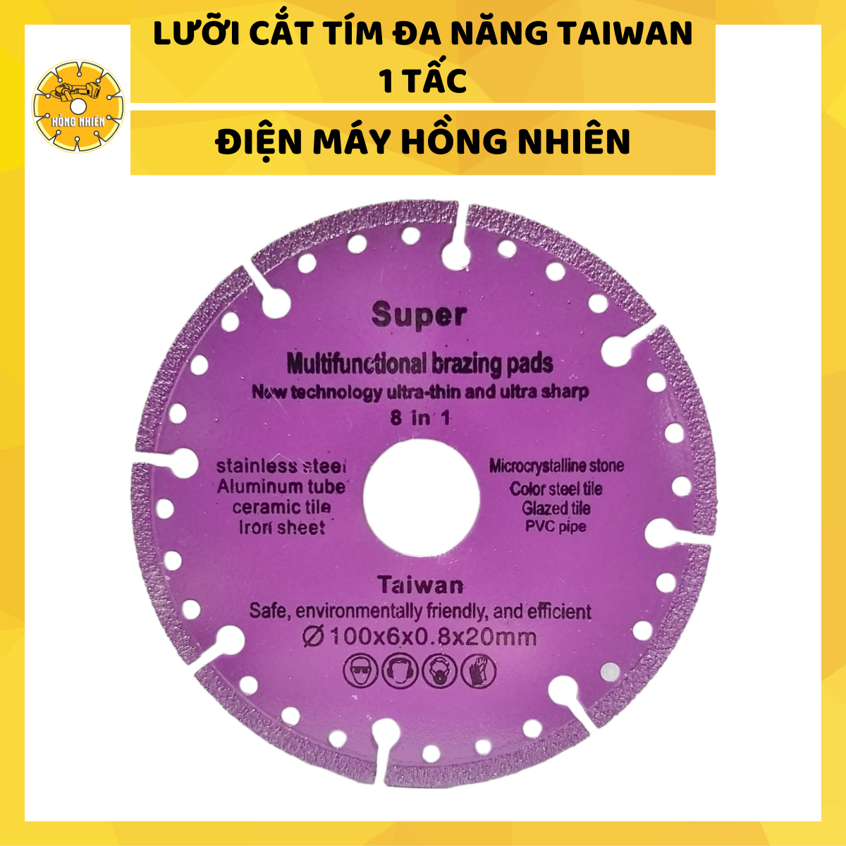 Lưỡi cắt tím đa năng taiwan - máy xây dựng hồng nhiên - lưỡi cắt