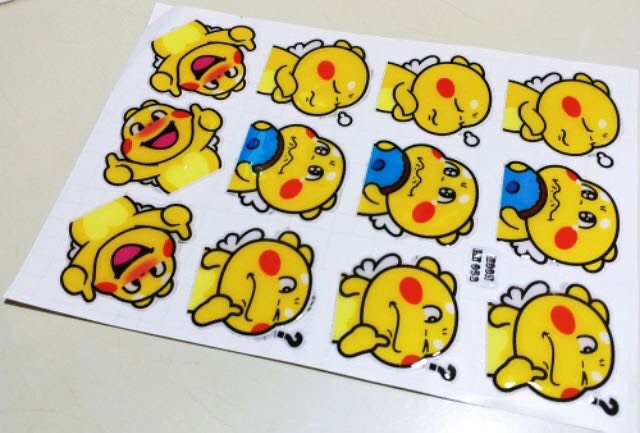 Decal nổi trang trí xe h058