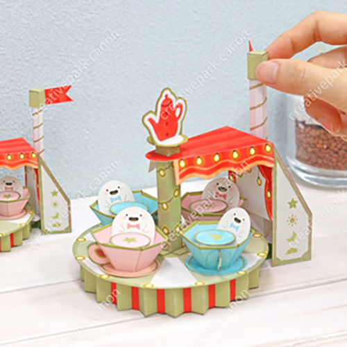 Mô hình giấy 3D động chủ đề "Công viên vui chơi"