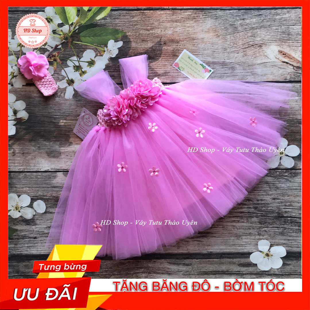 VÁY CHO BÉ GÁI / VÁY CÔNG CHÚA CHO BÉ GÁI HOA XÙ