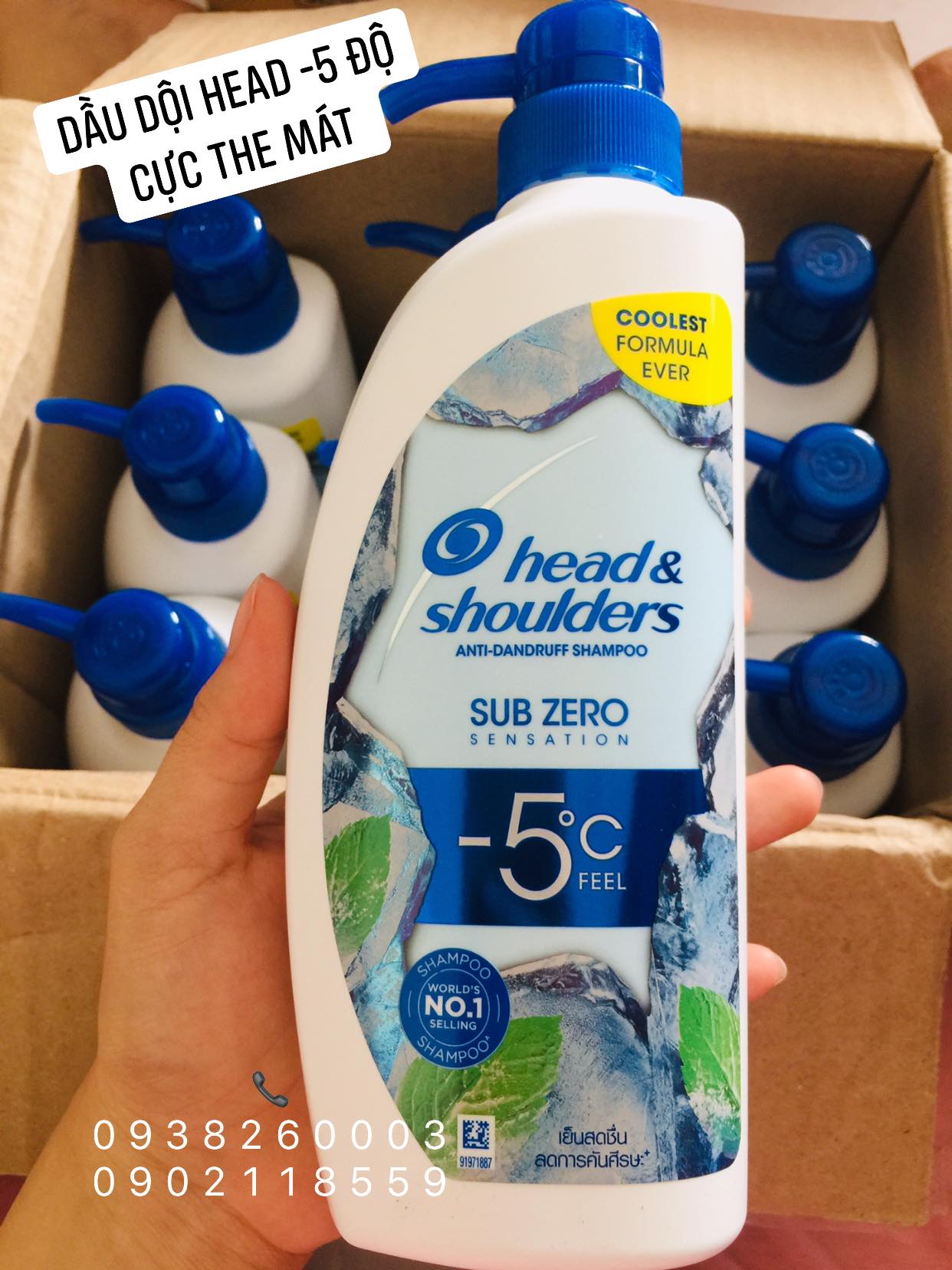 Dầu gội Head And Shoulders Sub Zero -5 độ C Thái Lan