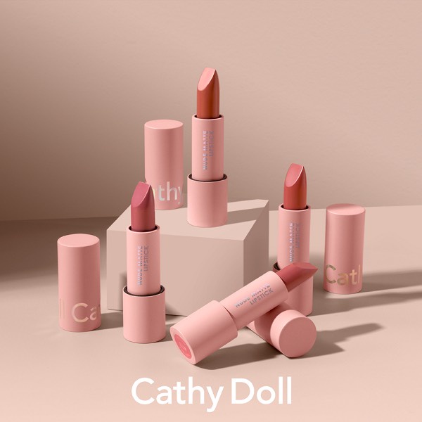 Son môi Cathy Doll Nude Matte Lipstick 3.5g